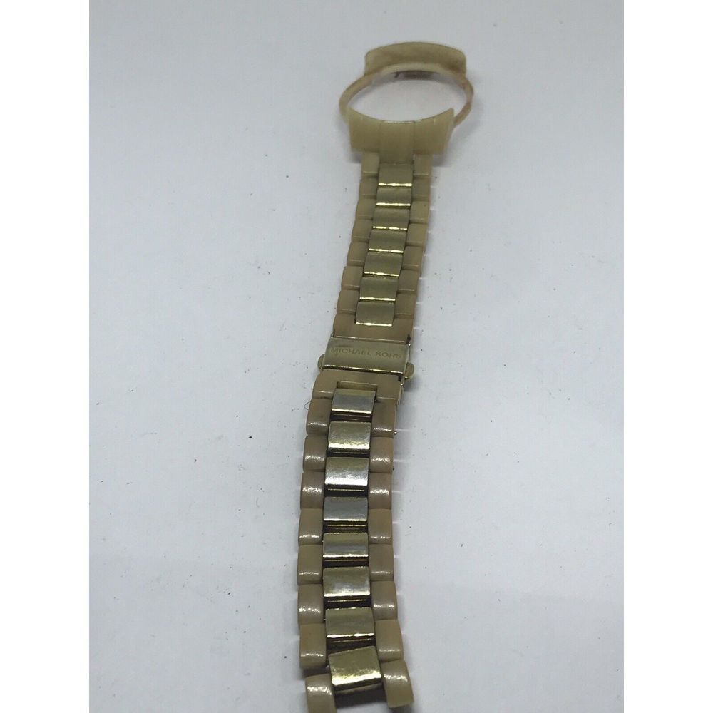 Michael Kors Watch Bracelet Links Case Use For Parts Used Band Z266 18mm Twotone